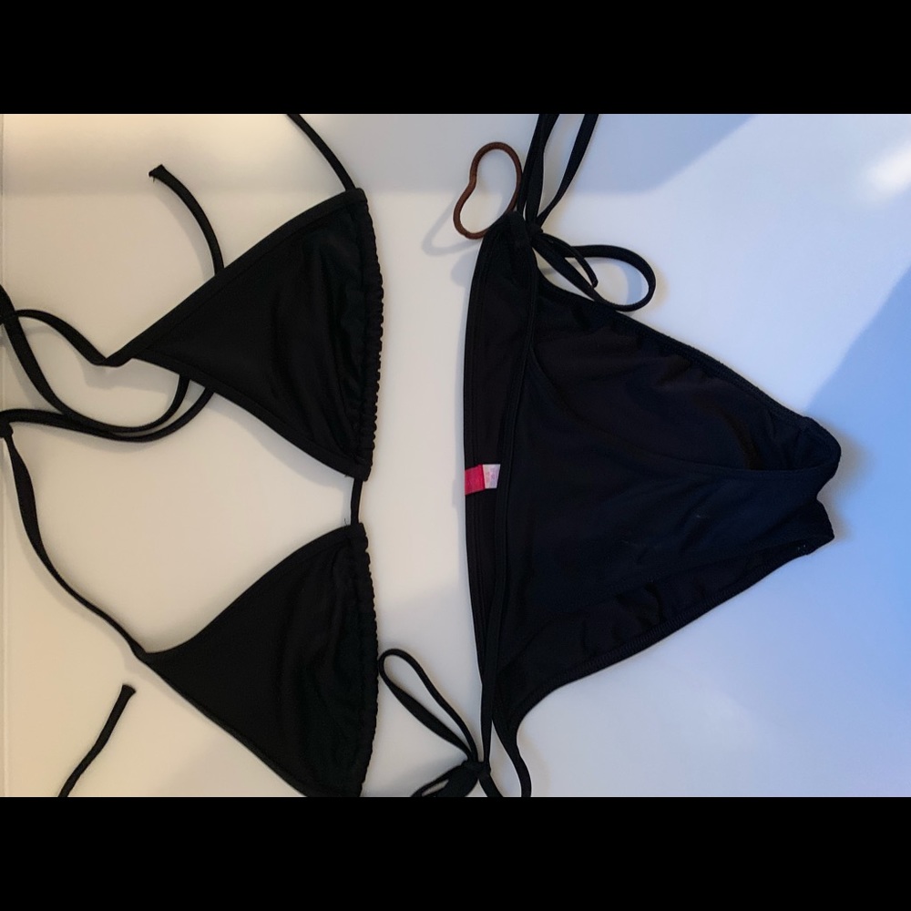 Black string swimsuit